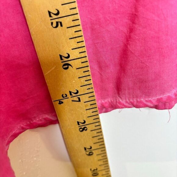 Andree By Unit Women's Tunic Blouse Top Pink Small Floral Embroidered V-Neck - Picture 8 of 8